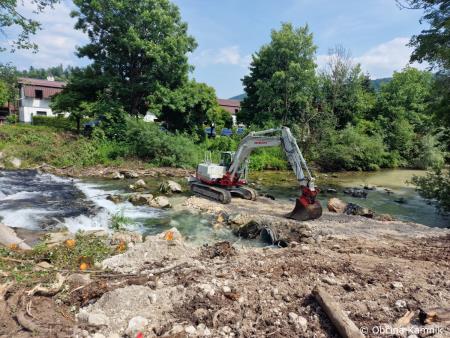 Sanacija pragu na vodotoku Kamniške Bistrice (1)